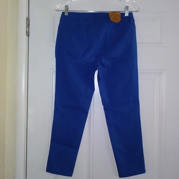 SABRINA LAUREN Ankle Stretch Pant Color Blue Size p10 - Picture 7 of 13